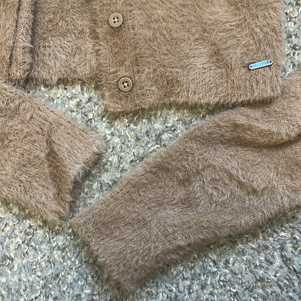 Hollister cropped cardigan brown/ beige - Picture 4 of 6